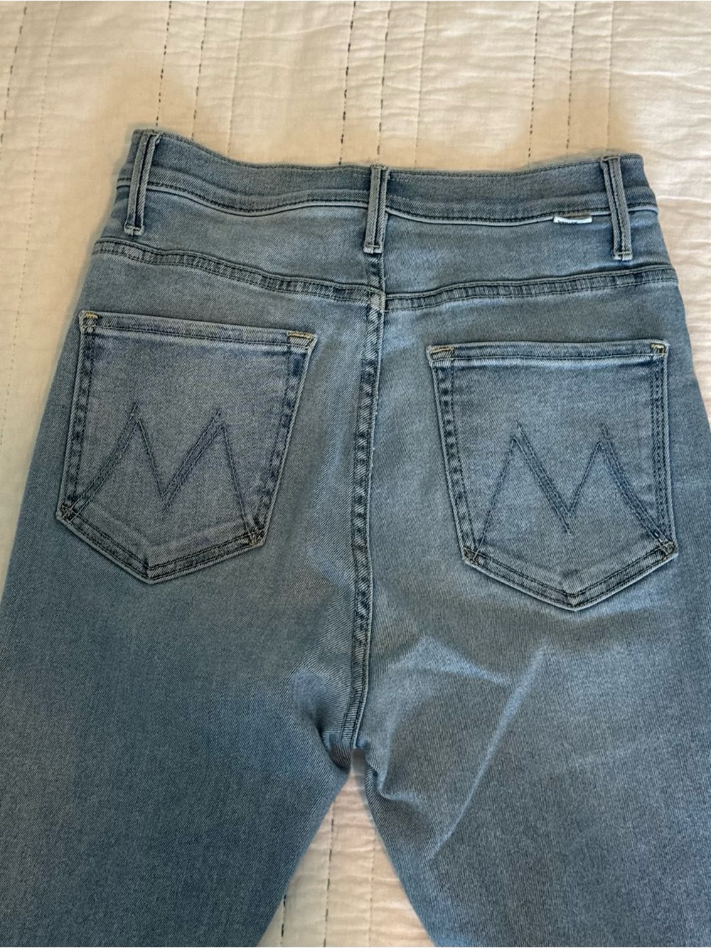 MOTHER High Waisted Smokin’ Double Heel Country Line Jeans